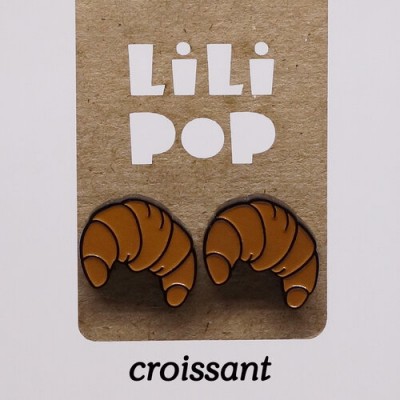 Boucles d'oreilles Lili POP- Croissant